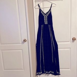 LUSH Maxi Dress Size L in Navy Blue
